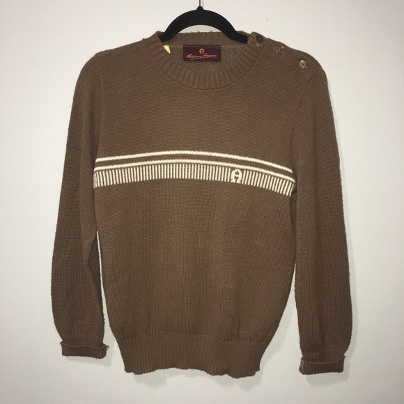 Etienne Aigner Sweaters - ETIENNE AIGNER logo pullover sweater